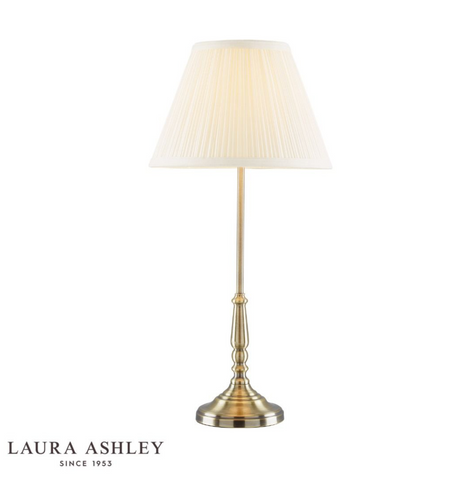 Laura Ashley Elliot Table Lamp Antique Brass With Shade
