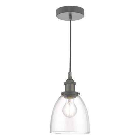 Arvin Pendant - Antique Chrome & Glass