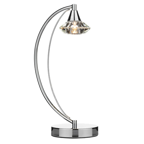Luther 1 Light Table Lamp - Polished Chrome