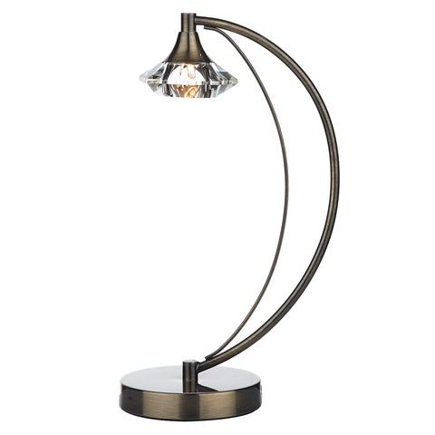 Luther 1 Light Table Lamp - Antique Brass