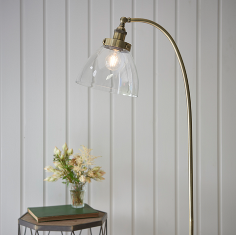 Hansen Floor Lamp - Antique Brass