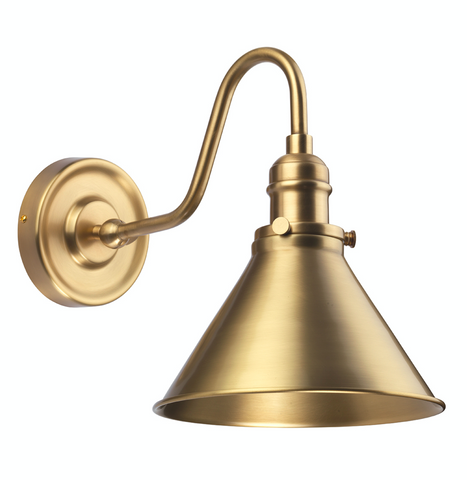 Provence 1 Light Wall Light – Aged Brass