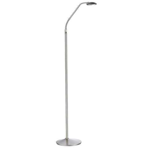 Wellington LED Floor Lamp - Satin Chrome