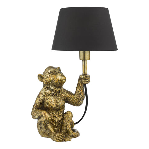 Zira Monkey Table Lamp - Gold