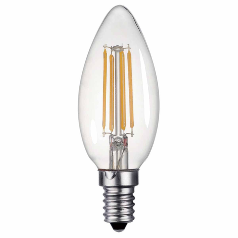Pack of 7 Candle Bulbs  4 Watt LED E14 Warm White