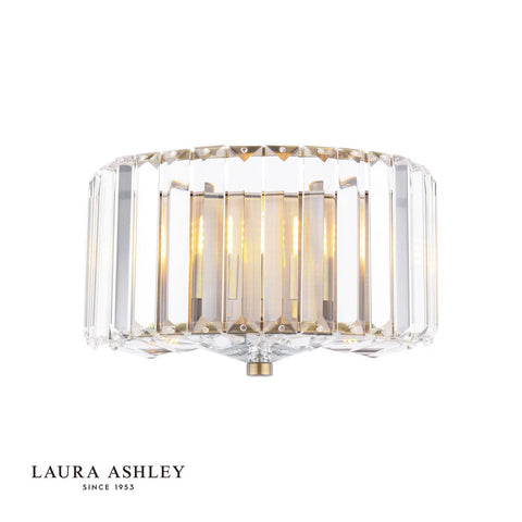 Laura Ashley Fernhurst Wall Light Crystal and Antique Brass