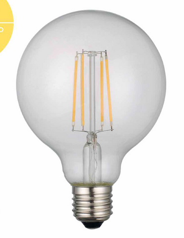 Medium Globe Light Bulb ES/E27 6W 700LM 95mm Dimmable