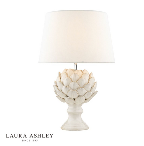 Laura Ashley Artichoke Ceramic Table Lamp With Shade