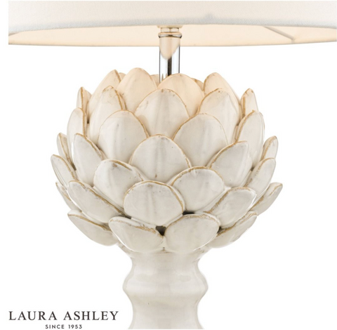 Laura Ashley Artichoke Ceramic Table Lamp With Shade