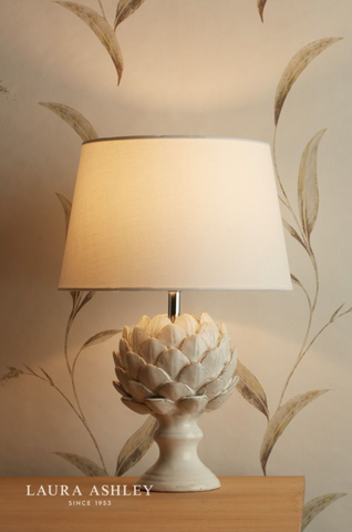 Laura Ashley Artichoke Ceramic Table Lamp With Shade