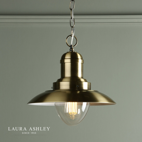 Laura Ashley Corbridge Pendant Antique Brass