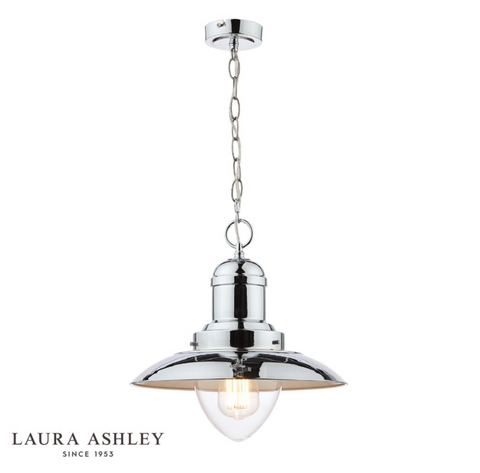 Laura Ashley Corbridge Pendant Polished Chrome