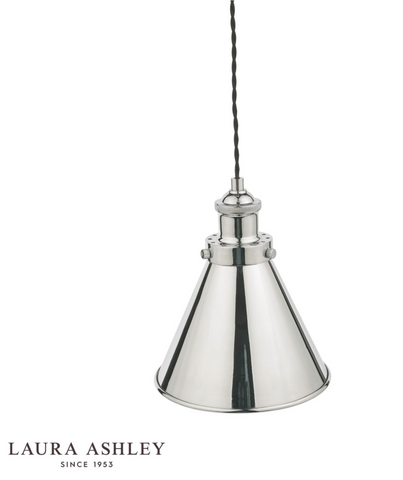 Laura Ashley Rufus Pendant Polished Chrome