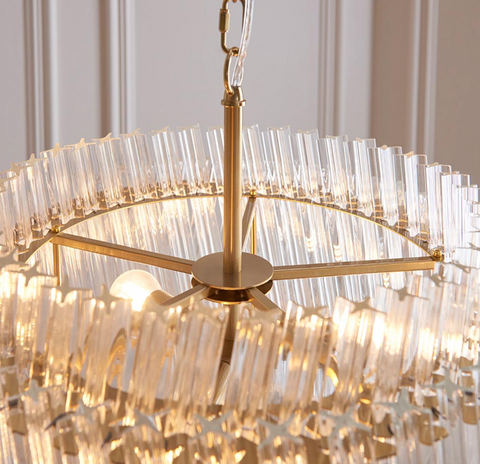 Aged Brass 3 Light Pendant Ceiling Light