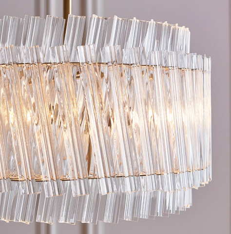 Aged Brass 3 Light Pendant Ceiling Light