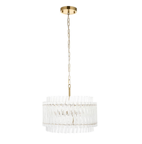 Aged Brass 3 Light Pendant Ceiling Light