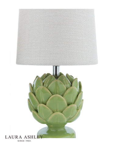 Laura Ashley Artichoke Twin Pack Table Lamp Green With Shade