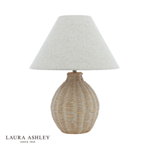 Laura Ashley Fernhill Table Lamp Matt Cream With Shade