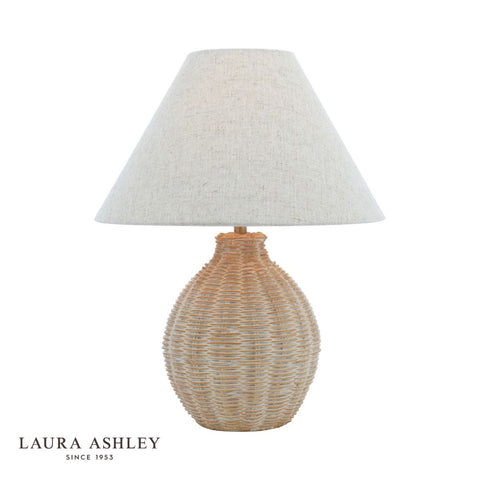 Laura Ashley Fernhill Table Lamp Matt Cream With Shade