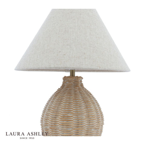 Laura Ashley Fernhill Table Lamp Matt Cream With Shade