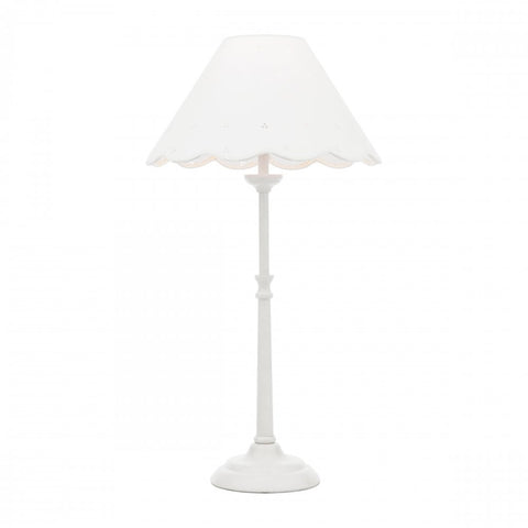 Laura Ashley Cordwell Table Lamp Matt White With Shade
