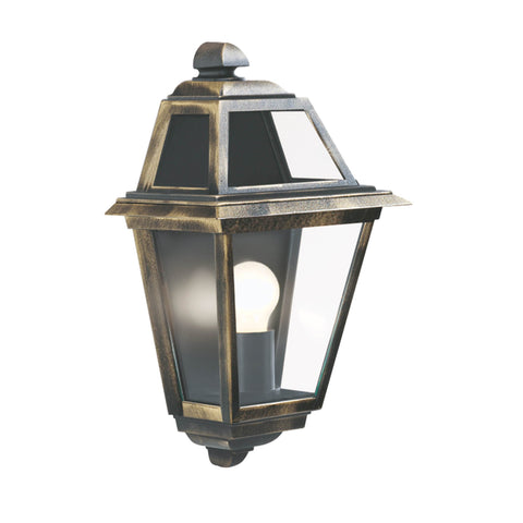 NEW ORLEANS 1  LIGHT OUTDOOR WALL BRACKET - BLACK GOLD