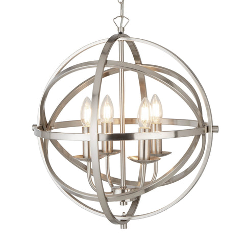 ORBIT 4LT PENDANT - SATIN SILVER