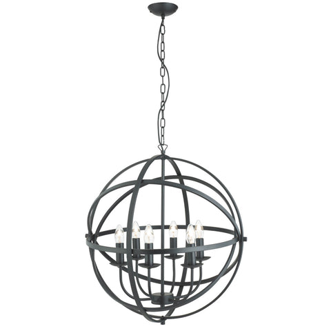 ORBIT 6LT PENDANT - MATT BLACK