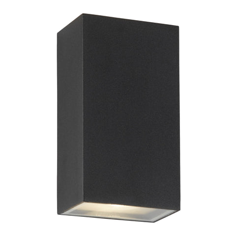 STIRLING OUTDOOR UP/DOWN LED RECTANGLE WALL BRACKET - BLACK