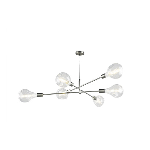 Alana 6lt Pendant - Satin Chrome