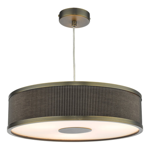 Alvaro 3 Light Single Pendant - Antique Bronze