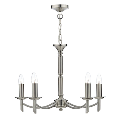 Ambassador 5 Light Dual Mount Pendant - Satin Chrome