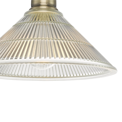 Boyd 1 Light Flush - Antique Brass