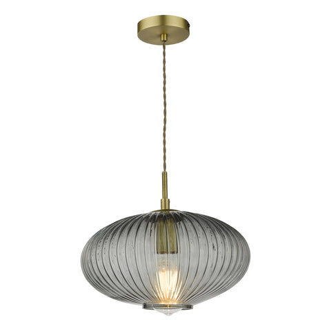 Edmond 1 Light Pendant - Antique Brass