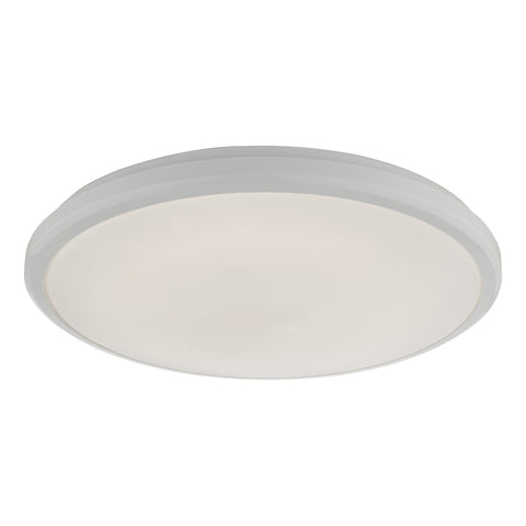 Emmett Flush White Acrylic Medium IP44 LED