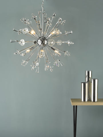 Exodus 8 Light Pendant - Polished Chrome