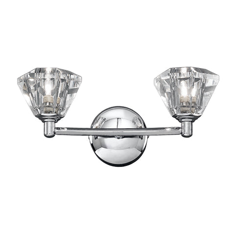 Fern 2 Light Wall Bracket - Polished Chrome