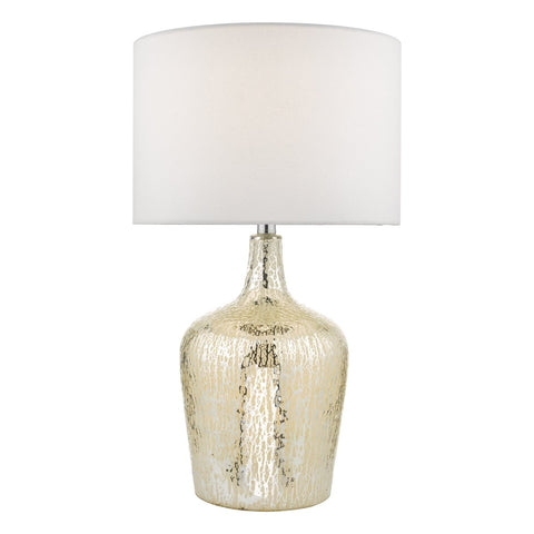 Lolek Table Lamp Silver Glass With Shade