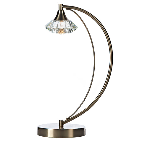 Luther 1 Light Table Lamp - Satin Chrome