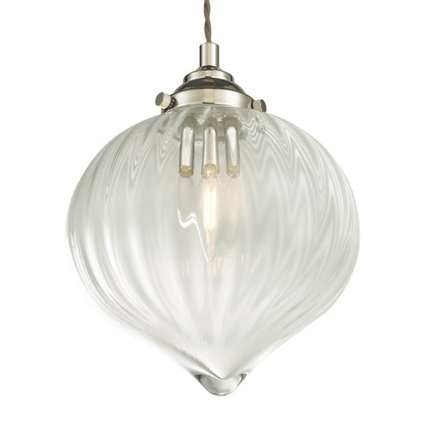 Mya 1 Light Single Pendant - Polished Nickel