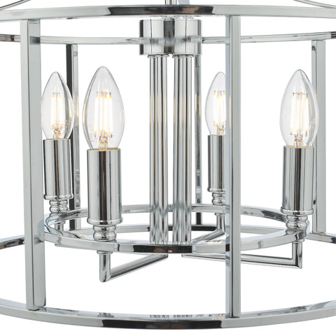 Myka 4 Light Pendant - Polished Chrome