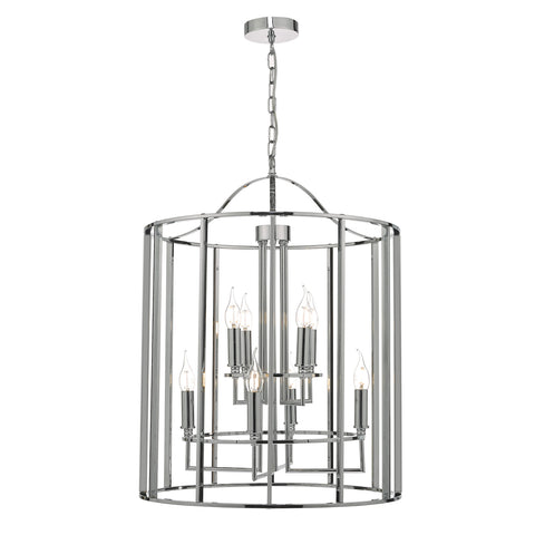 Myka 8lt Lantern - Polished Chrome