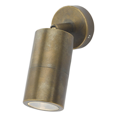 Ortega 1 Light Wall Light - Aged Brass