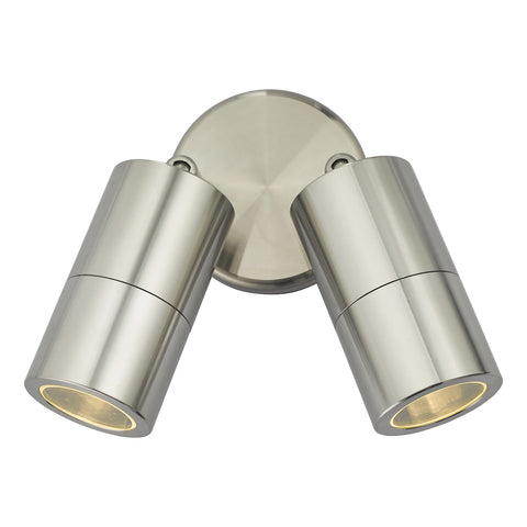 Ortega 2 Light Wall Light - Aluminium