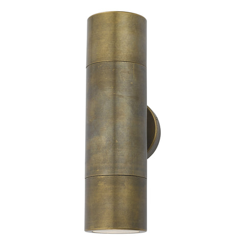 Ortega 2 Light Wall Light - Aged Brass