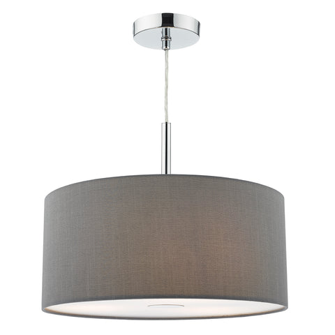 Ronda 3 Light 40cm Pendant - Slate Grey