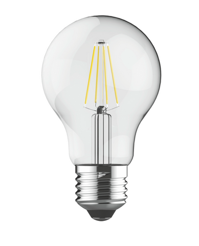 Pack of 4 LED 6.5 Watt E27 Clear Filament bulbs