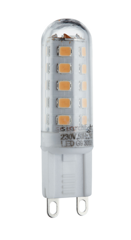 Pack of 7 LED G9 3 Watt Warm White