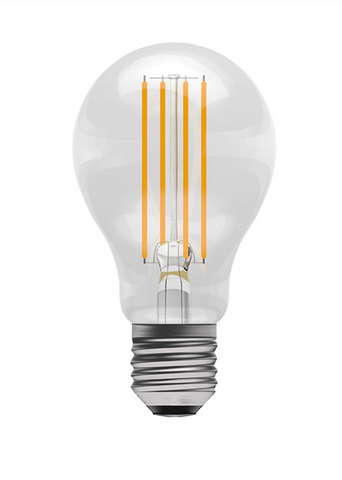 PACK OF 8 LED 6 WATT E27 CLEAR FILAMENT BULBS - COOL WHITE