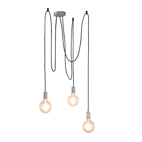 Studio 3 Light Polished Chrome Pendant